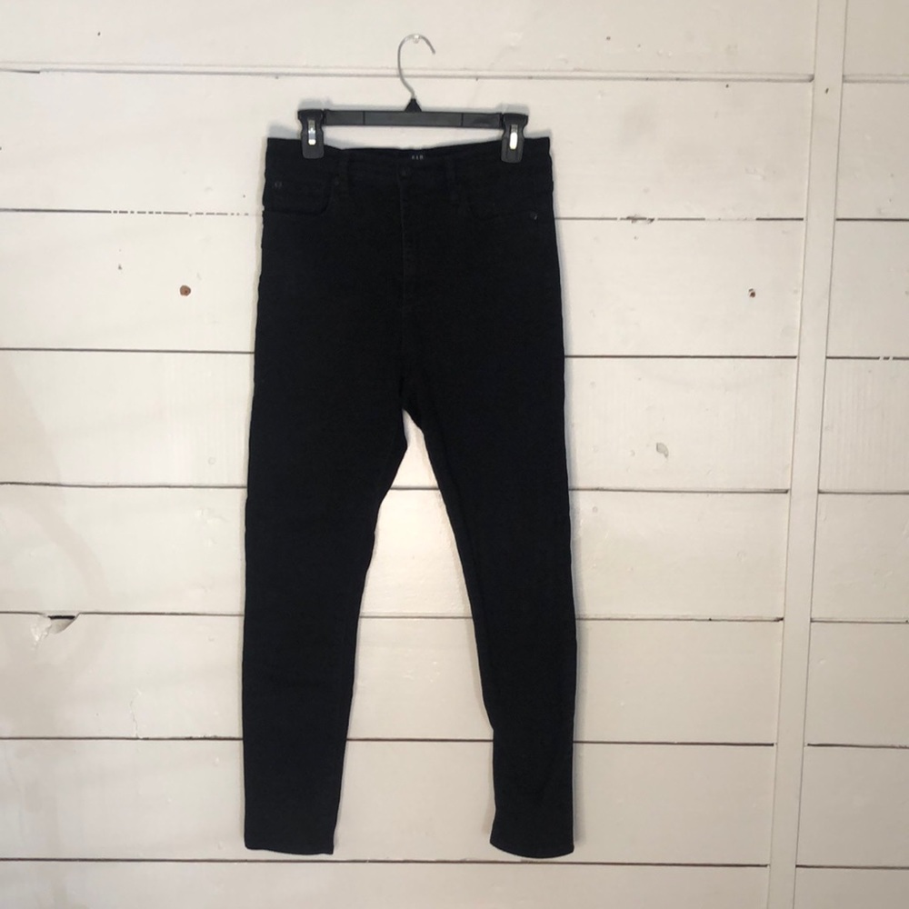 Womens Gap True Skinny High Rise Black Jeans - Size 29